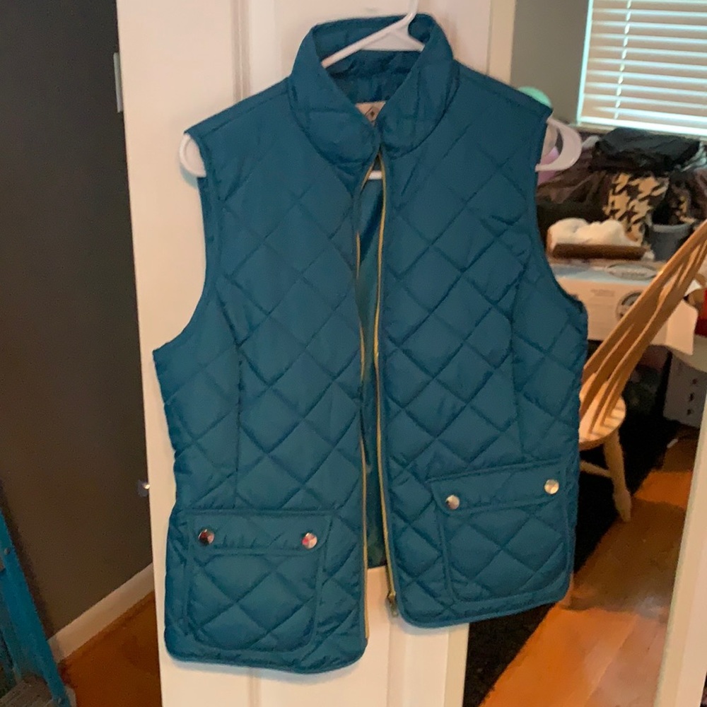 St. John’s Bay quilted vest teal